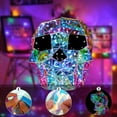 thumbnail image 5 of LmnLft Rainbow Colors Horror Skull with Prism LED Lights, Fun Colored Glowing Halloween Interior Decorations for Modern Spooky Home Decor and Parties, 5 of 9