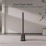 Shark TurboBlade XL Bladeless Tower Fan, 10 Speeds, 80-Ft Range, 180° Oscillation, Quiet, TF200 Charcoal