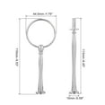thumbnail image 2 of Uxcell 6 Set 3-Tier Cupcake Stand Hardware Fitting for Cupcake Stand, Small Arc Silver, 2 of 6