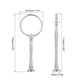 thumbnail image 2 of Uxcell 6 Set 3-Tier Cupcake Stand Hardware Fitting para Soporte de Cupcakes, Pequeño Arco Plateado, 2 of 7