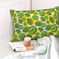 thumbnail image 4 of Rateoe Watercolor Kiwi Fruits Summer Pattern Decorative Pillow Case,Throw Pillow Covers,Plush Pillow Cover,Soft Pillow Case,Velvet Pillow Case-14"x20", 4 of 6