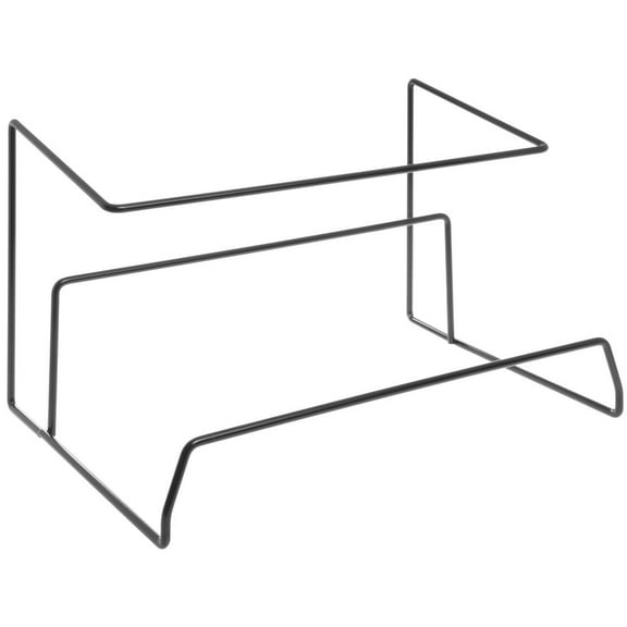 HUBERT® Flatware Condiment Stand 2 Tier Black Metal Wire - 20"L x 14"D x 12"H