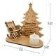 thumbnail image 3 of De Madera De Navidad, Árbol De Navidad, Silla De Ángel, Recuerdo, Vela Alimentada Por Batería, Decoración De Navidad Conmemorativa Speravity HA040155-01, 3 of 6