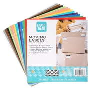 Pen+Gear Moving Labels, 16 Room Variations, 2 in x 3 in Labels, 240 Total Color Coded Labels, Multi-color