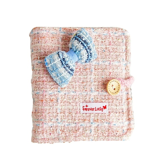 40 Pocket Photo Album with 3 Rings Cloth Binder Cover Photo Collection Book 3Inch Card Organiser Folder Elastic Closure