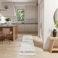thumbnail image 2 of Nourison Glam Modern Distressed Indoor Area Rug Cream Grey 2'3" x 7'6", 2 of 5