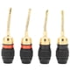 thumbnail image 2 of Conector de clavija de banana chapado en oro, Preffair 4PCS Conector de clavija de banana Conector de clavija de banana Altavoz de alta fidelidad Conector de clavija de banana Características de vanguardia, 2 of 8