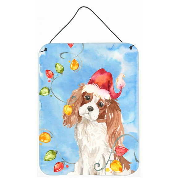 Christmas Lights Blenheim Cavalier Spaniel Wall or Door Hanging Prints