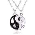 thumbnail image 3 of Collar con colgante de aleación de pareja simple de moda con patrón de Tai Chi y empalme de aceite que rodea películas y televisión, 3 of 5