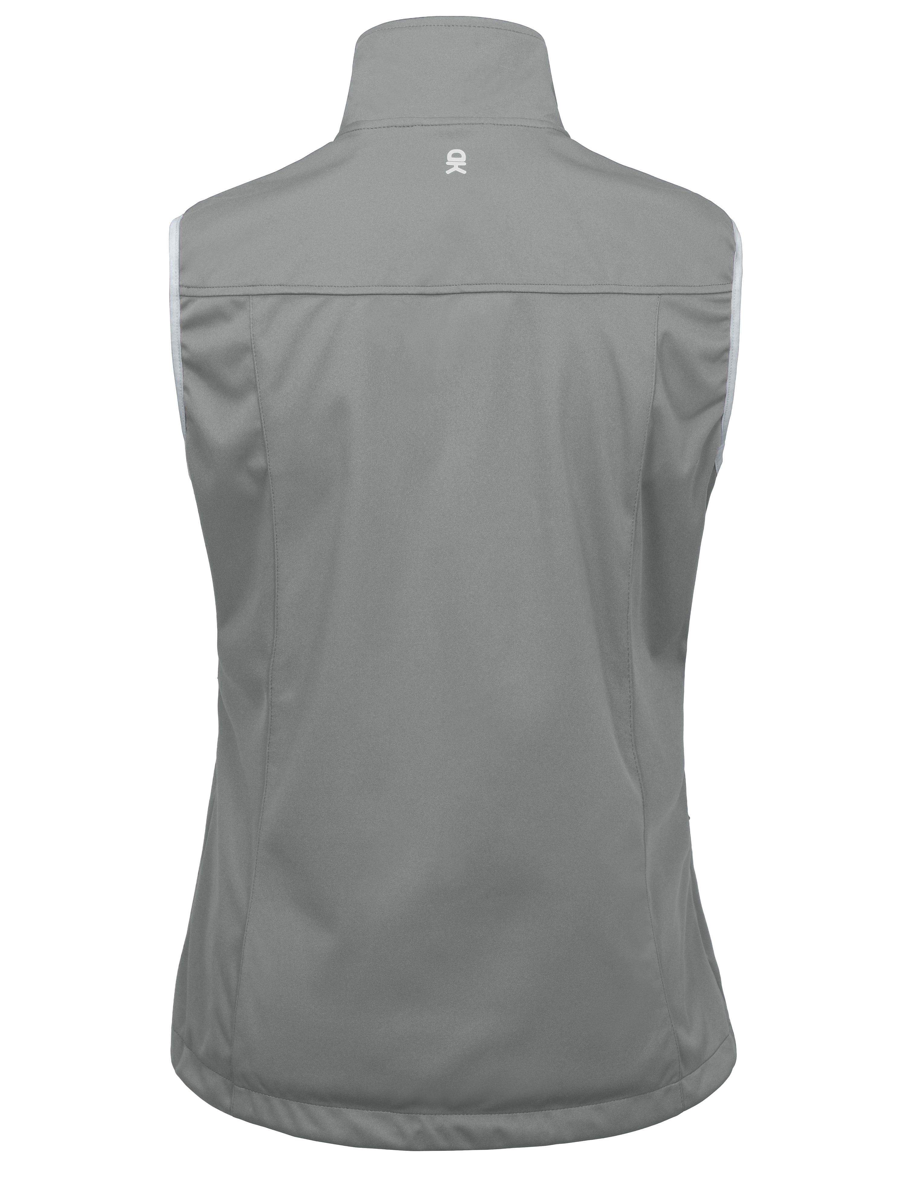 Little Donkey Andy Women's Lightweight Softshell Vest, Windproof Sleeveless Jacket for Running Hiking Travel, Gray S