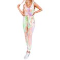 thumbnail image 3 of Costume Sportif Élastique à Poches Sans Manches Teinté à la Cravate pour Femmes, 3 of 7