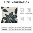 thumbnail image 5 of BANET Black Pillow Covers ,Decorative Couch Throw Pillow Cover for Sofa Bedroom,Black and Beige Cushion Case Outdoor Home Decoration(Black) White, 5 of 5