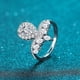 thumbnail image 5 of Anillo de plata S925 Simulación de mesón de moda con personalidad para mujer Propuesta de diamante en forma de anillo de bodas con diamantes mosant, 5 of 5