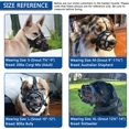thumbnail image 4 of GFDYREE Dog Muzzle with Slow Feeder for Positive Training, Anti Biting Chewing Scavenging Wound Licking, Humane Soft Basket Muzzle for Small Medium Large Dogs, Allow Panting, Easy to Accept(, 4 of 7
