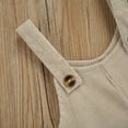 thumbnail image 3 of Diconna Baby Romper, Kids Solid Color V-Neck Sleeveless Jumpsuit with Pocket, 3 of 5