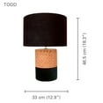 thumbnail image 2 of Xtricity - Modern Table Lamp, 13 '' x 18.11 '', From the Todd Collection, Black, 2 of 3