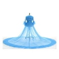 thumbnail image 2 of Robe Kimono Femme en Tulle Transparent Manches Longues Évasées Robe de Nuit Lingerie, 2 of 4