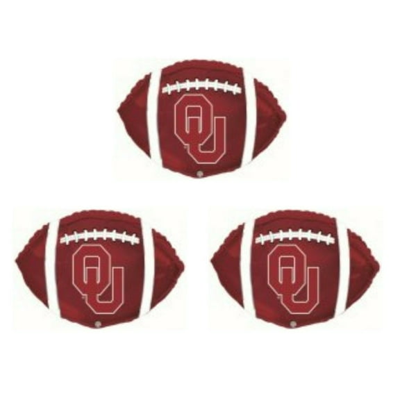 3 NEW U. Oklahoma Football Game Day Birthday party balloons Decorations