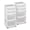 White, variant on 2-Pack 4-Tier Clear Plastic Storage Drawer Tower, Mobile Organizing Container Cart with Wheels for Home Office Bedroom, Vertical Storage Organizer for Closet Craft Room, Clear/Black