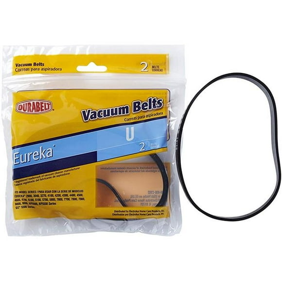 Arm & Hammer 65312BQ Eureka & Sanitaire Style U Vacuum Belts - Pack of 2