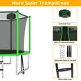 thumbnail image 4 of XMIKA Trampolines for Kids, 10FT 14FT 16FT Outdoor Trampolines with Safety Enclosure Net, Basketball Hoop, Ladder, 1000LBS Round Heavy Duty Recreational Backyard Trampoline for Adults, Anti-Rust, 4 of 8
