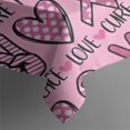 thumbnail image 4 of Pink Breast Cancer and Love Rectangle Tablecloth 60"x102",Waterproof Polyester Rectangle Table Cloth, Wipeable Spillproof Polyester Tablecloth for Dining, Camping, Indoor and Outdoor, 4 of 6