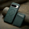 thumbnail image 2 of Compatible with Magsafe Magnetic 2 in 1 Detachable Wallet Case with Card Holder for Google Pixel 9 / 9 Pro, for Women Men, PU Leather Flip Kickstand Credit Slots for Google Pixel 9 / 9 Pro, Green, 2 of 8