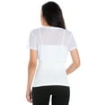 thumbnail image 2 of Fashion Secrets Women Short Sleeves Sheer Chiffon Bolero Shrug Short Cardigan (White, Small), 2 of 5