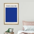 thumbnail image 3 of PixonSign Framed Canvas Print Wall Art Yves Klein Blue Monochrome Block Abstract Shapes Illustrations Fine Art Contemporary Relax/Calm Colorful for Living Room, Bedroom, Office - 16"x24" Natural, 3 of 5