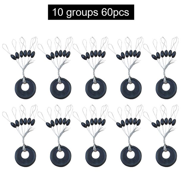 Space 10 Group Set Goma Beans Stopper para pesca de carpa (cilindro M) 60 uds.