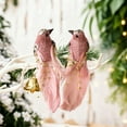 thumbnail image 4 of Neoyler 2Pack Christmas Decorations Feathered Artificial Birds Clip-on Ornaments Realistic Foam Lightweight Accent for Tree Garland Wreath Mantel Centerpiece Indoor Outdoor Pink 7.1in, 4 of 6