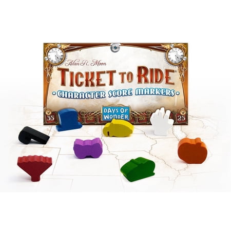 Ticket to Ride Board Game Character Score Markers  by Days of Wonder