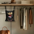 thumbnail image 4 of SEANATIVE Christmas Black Cat Clothespin Storage Bags Soft Laundry Clothespin Bag Home Decor Clothespin Bag with Large Opening Hanging Storage Organizer for Outdoor, 4 of 7