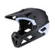 thumbnail image 4 of Casco de ciclismo integral con ajuste ajustable y visera de protección solar para varios Negro Azul, 4 of 9