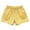 Yellow, variant on KYAIGUO Baby Toddler Girls Summer Cotton Shorts Kids Athletic Pull on Shorts Solid Color Casual Elastic Waist Short Pants for 1-8 Years Old