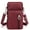 Red, variant on Women Small Crossbody Bags Nylon Over Shoulder Purses Zipper Closure Travel Purse Roomy Design for Phone and Essentials with Adjustable Strap