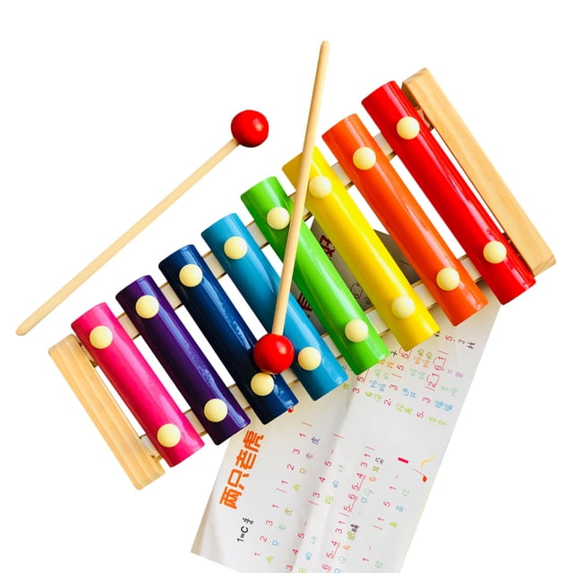 Xilófono de 8 notas BuyWeek juguete musical de hierro para niños