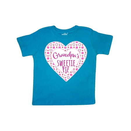 

Inktastic Grandpa s Sweetie Pie with Pink Hearts Gift Toddler Boy or Toddler Girl T-Shirt