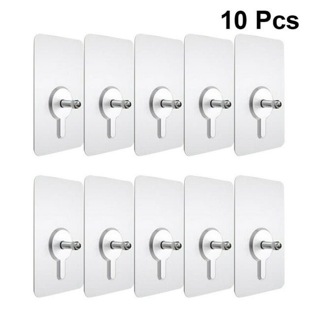 WinWay Autocollants Polyvalents pour Vis pour Murs Secs Ensemble de 10 Adhésif Fort, Longueur de Vis 10MM