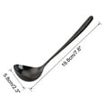 thumbnail image 2 of 7.8" Stainless Steel Cooking Supplies Black Soup Ladle Spoon, 2 of 7