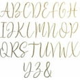thumbnail image 2 of Wooden Cursive Letter, Unfinished 14'' Tall Craft Letter &, Rebeca DIY Font, 2 of 3