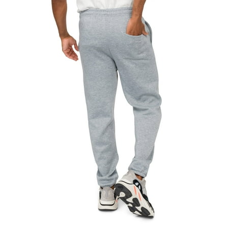 grey sweatpants elastic cuff