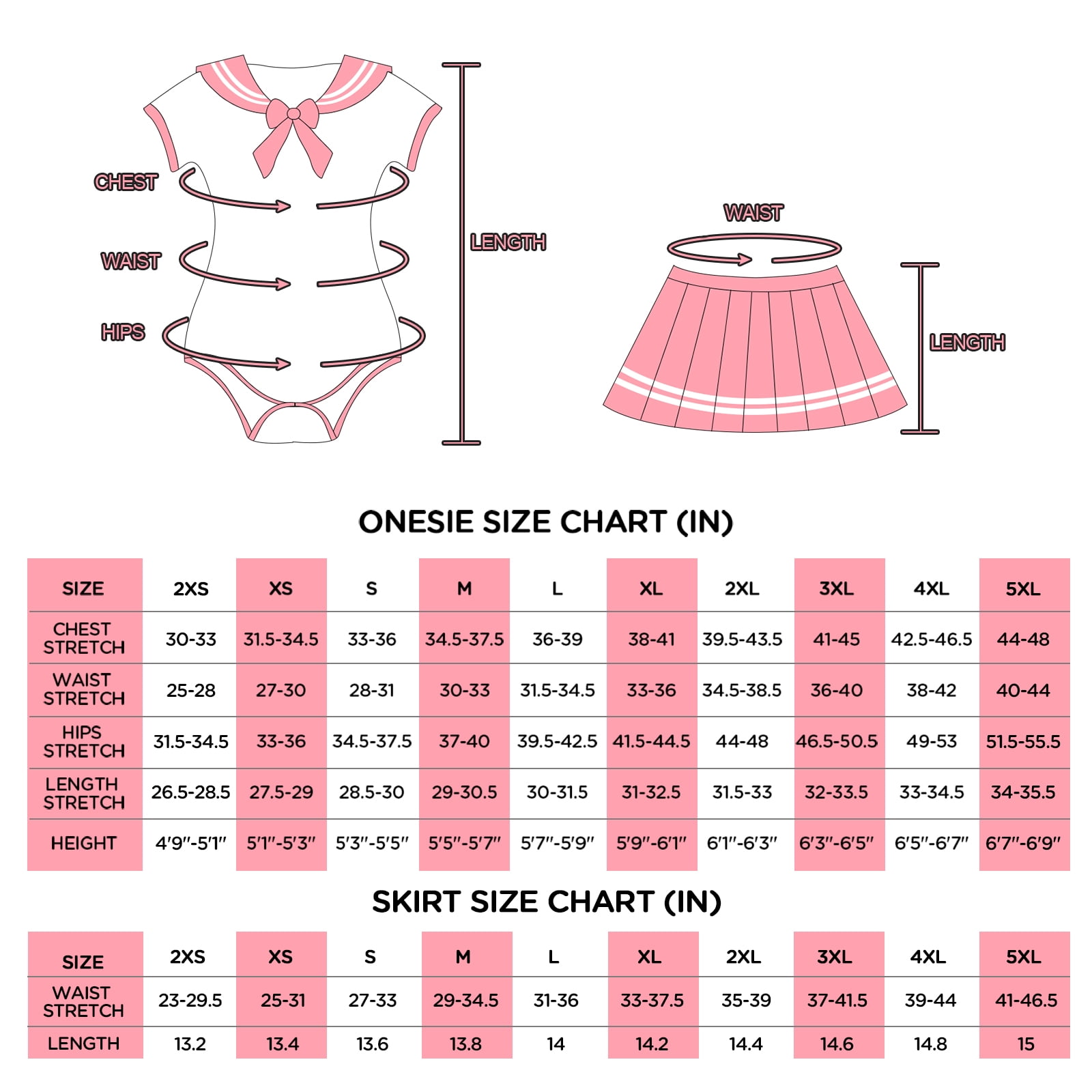Littleforbig Cotton Romper Onesie Pajamas Bodysuit - Cosplay Magical Onesie Skirt Set Pink XL