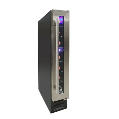 Vinotemp - 7-Bottle Built-In Wine Cooler - Black