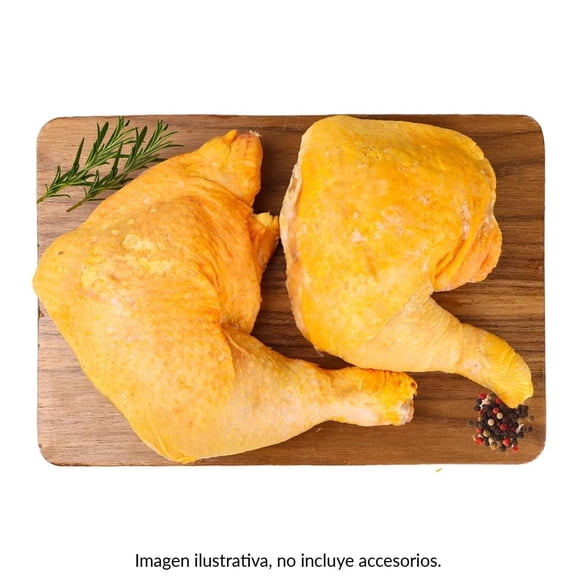 Pierna muslo corte americano por kg  peso aprox por charola 800 g