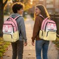 thumbnail image 3 of HELLHERO Ice Cream Pattern Lightweight Bookbag for School Middle School, Pockets Multi Pocket 600D Polyester Kids Backpack, 3 of 8