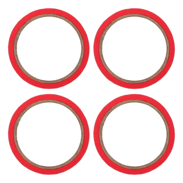 4 rollos de cintas para marcar ropa, cintas de línea de ubicación de ropa, cintas adhesivas de papel