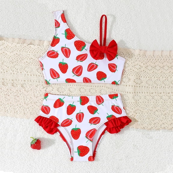 Zylarhe Swimming Suit for Girls,Girls Two Piece Swimsuits Tankini Bathing Suit Set Girls Swimsuits Bathing Suit with Shorts & Briefs 7-8 Years White