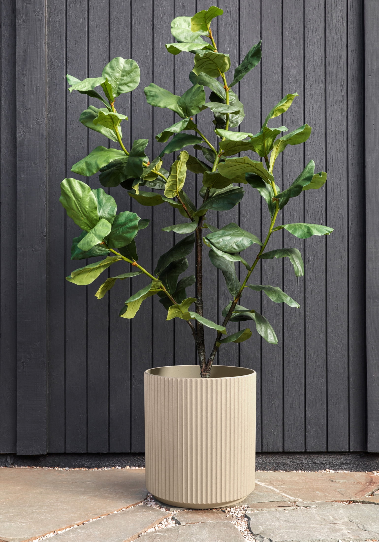 Veradek Demi Series  20" Plastic-Stone Planter - Sand