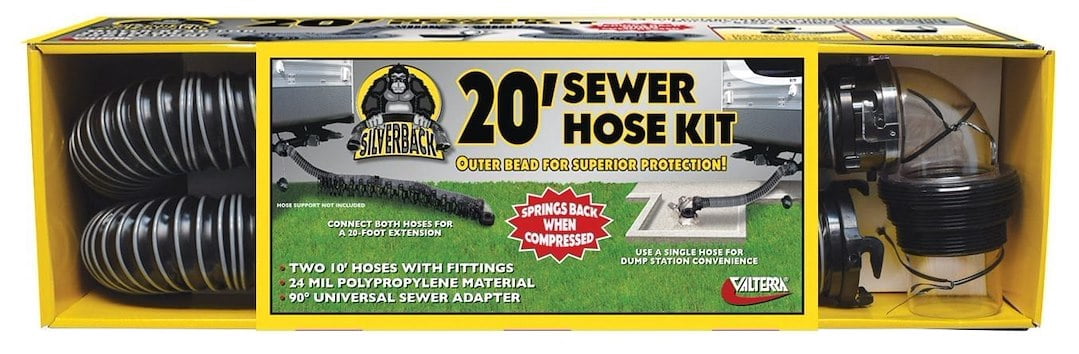 (2 pack) (2 pack) Valterra D04-0675 Silverback Sewer Hose Kit - 20'